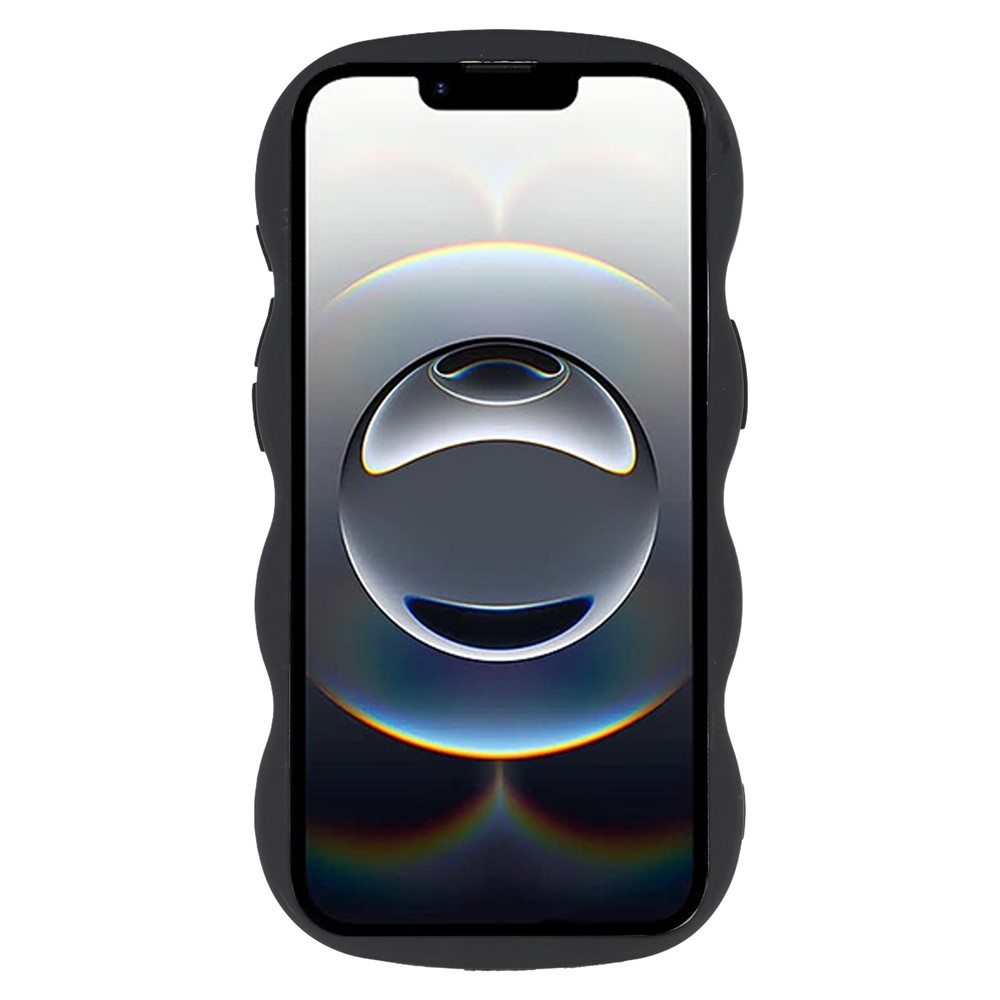  iPhone 17e / 16e Mobilskal Wavy Svart