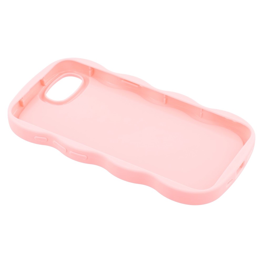  iPhone 17e / 16e Mobilskal Wavy Ljus Rosa