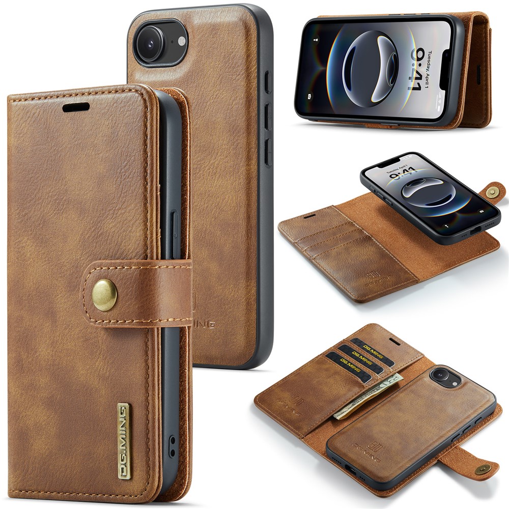DG.MING DG.MING iPhone 17e / 16e 2in1 Magnet Fodral / Skal Brun