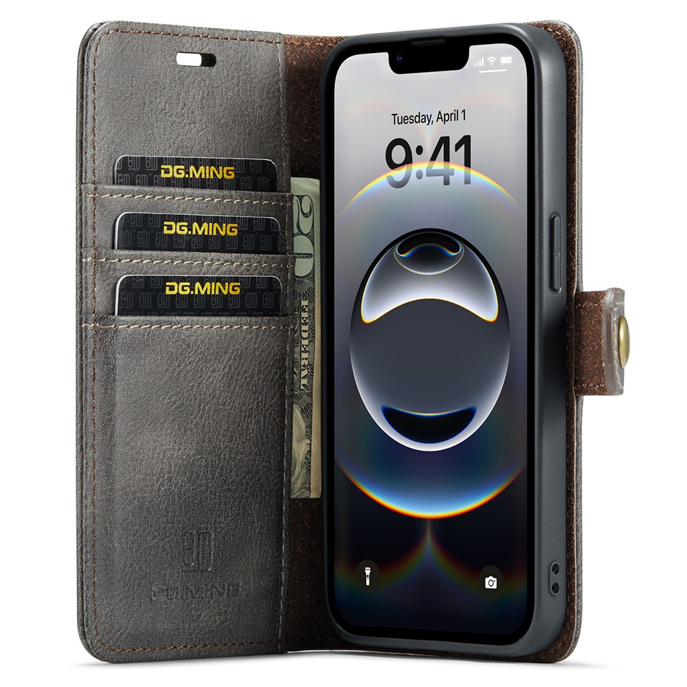 DG.MING DG.MING iPhone 17e / 16e 2in1 Magnet Fodral / Skal Grå