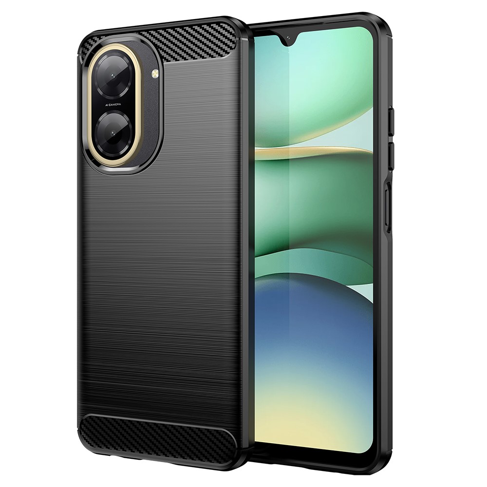  Xiaomi Redmi A5 Skal Borstad Stål Textur Svart