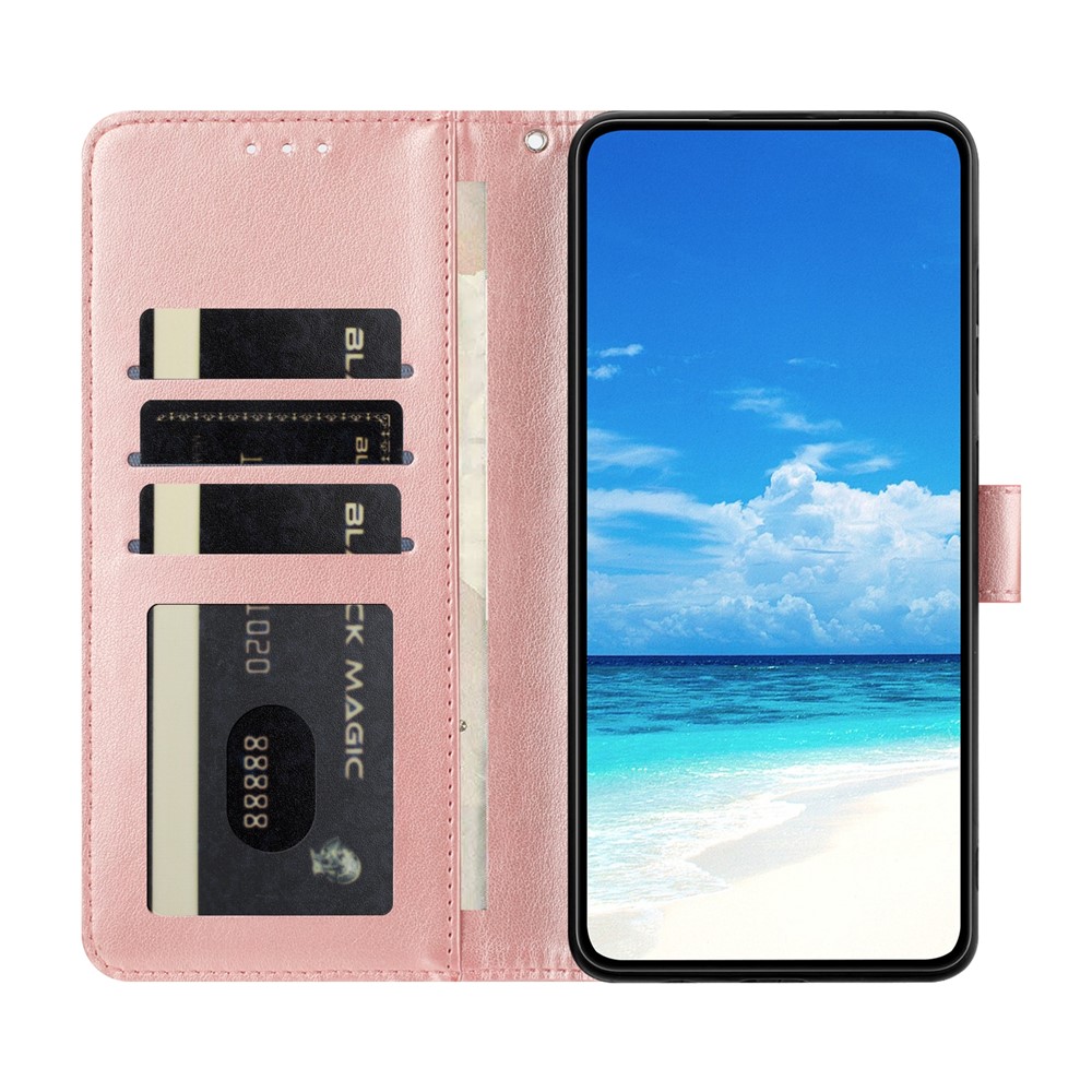  Xiaomi Redmi A5 Fodral Med Fjäril Tryck Roséguld