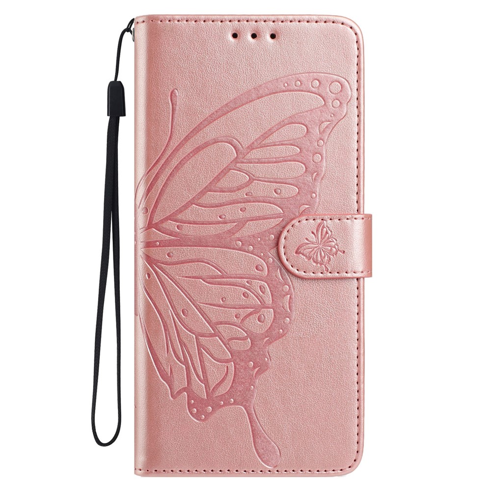 Xiaomi Redmi A5 Fodral Med Fjäril Tryck Roséguld