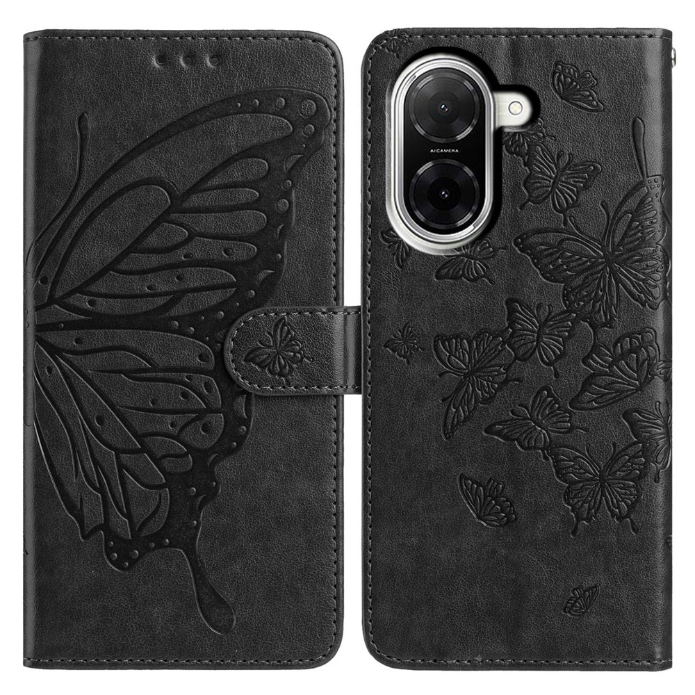  Xiaomi Redmi A5 Fodral Med Fjäril Tryck Svart