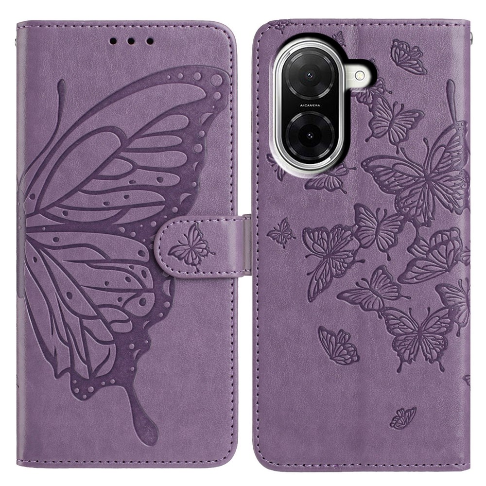  Xiaomi Redmi A5 Fodral Med Fjäril Tryck Lila