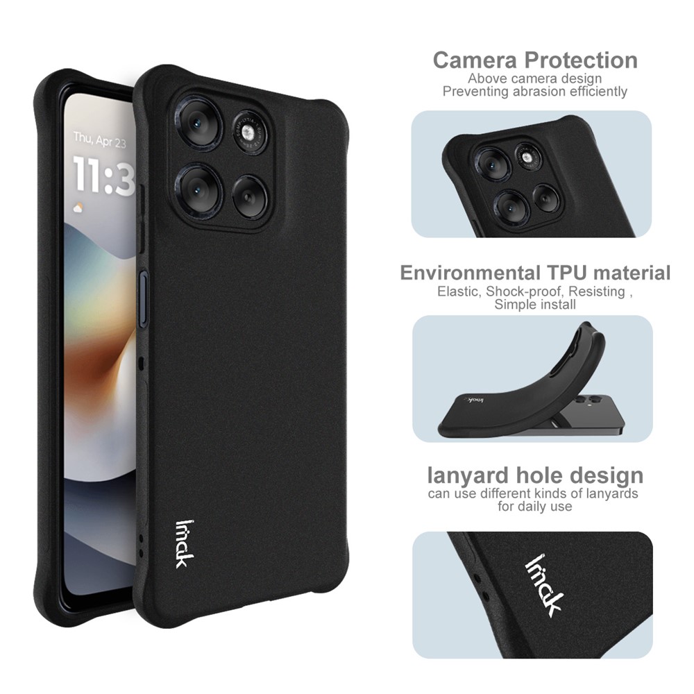 IMAK IMAK Motorola Moto G56 5G Skal Airbag Shockproof Svart