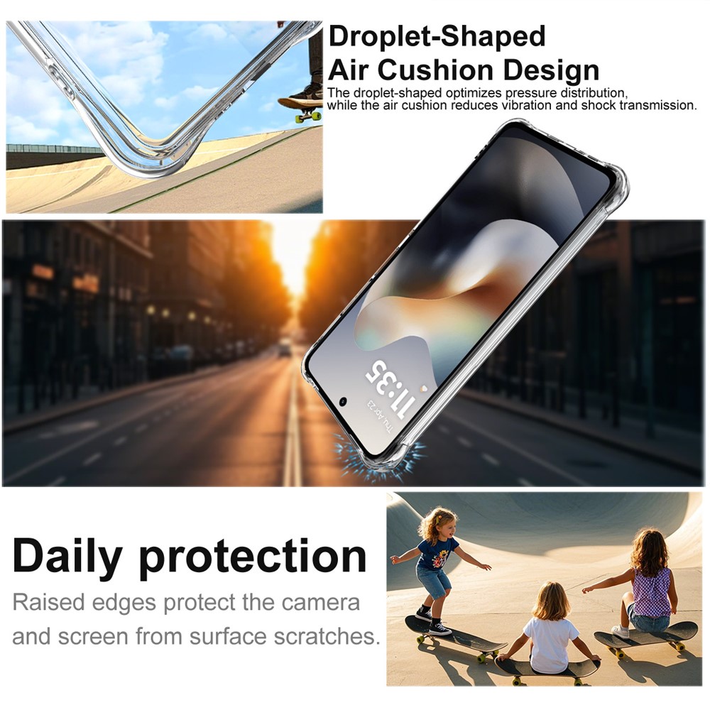 IMAK IMAK Motorola Moto G56 5G Skal Airbag Shockproof Transparent