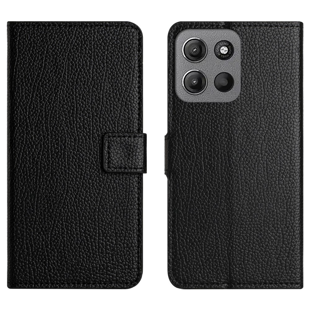  Motorola Moto G86 Power/G86 5G Fodral Litchi Läder Svart