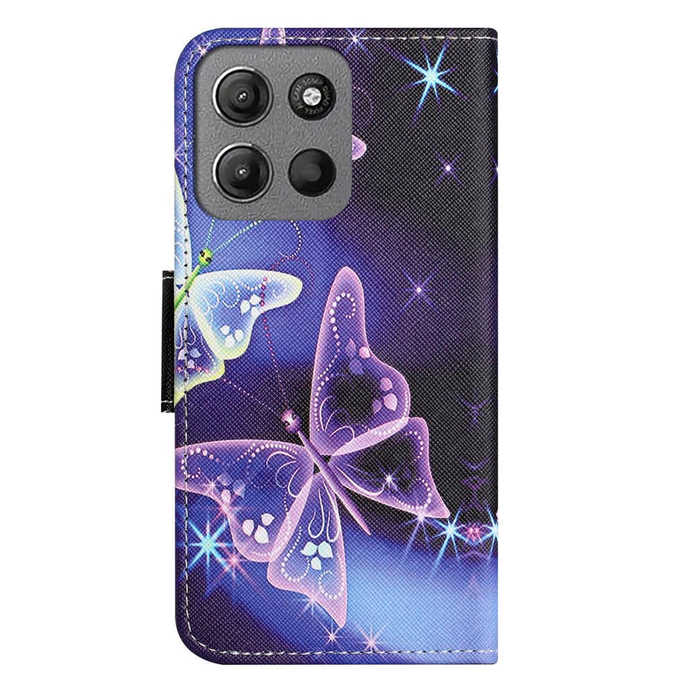  Motorola Moto G86 Power/G86 5G Fodral Läder Fjärilar