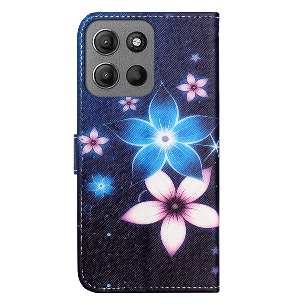  Motorola Moto G86 Power/G86 5G Fodral Läder Blommor
