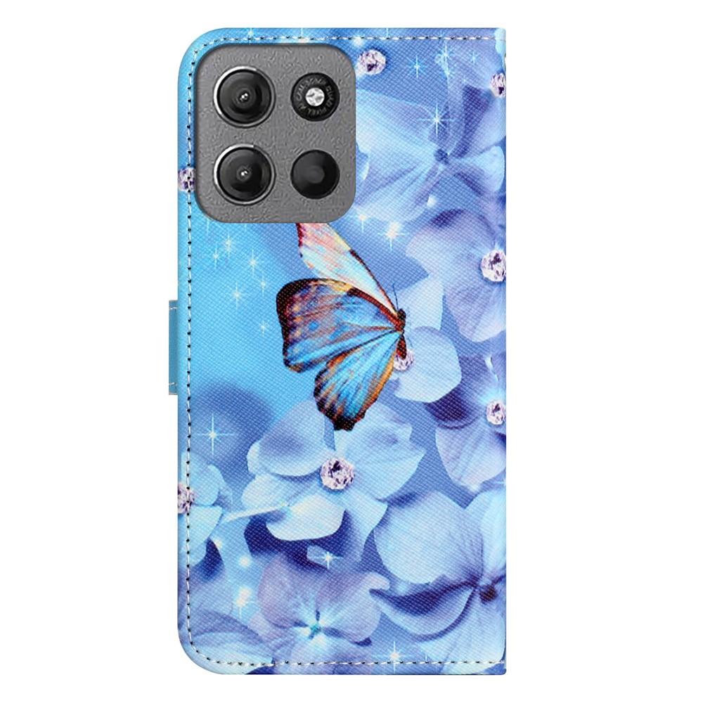  Motorola Moto G86 Power/G86 5G Fodral Blommor / Fjäril