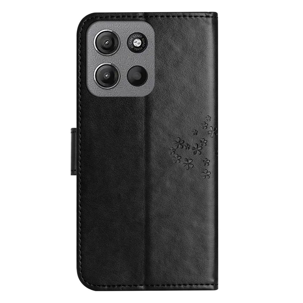  Motorola Moto G86 Power/G86 5G Fodral Träd Tryck Svart