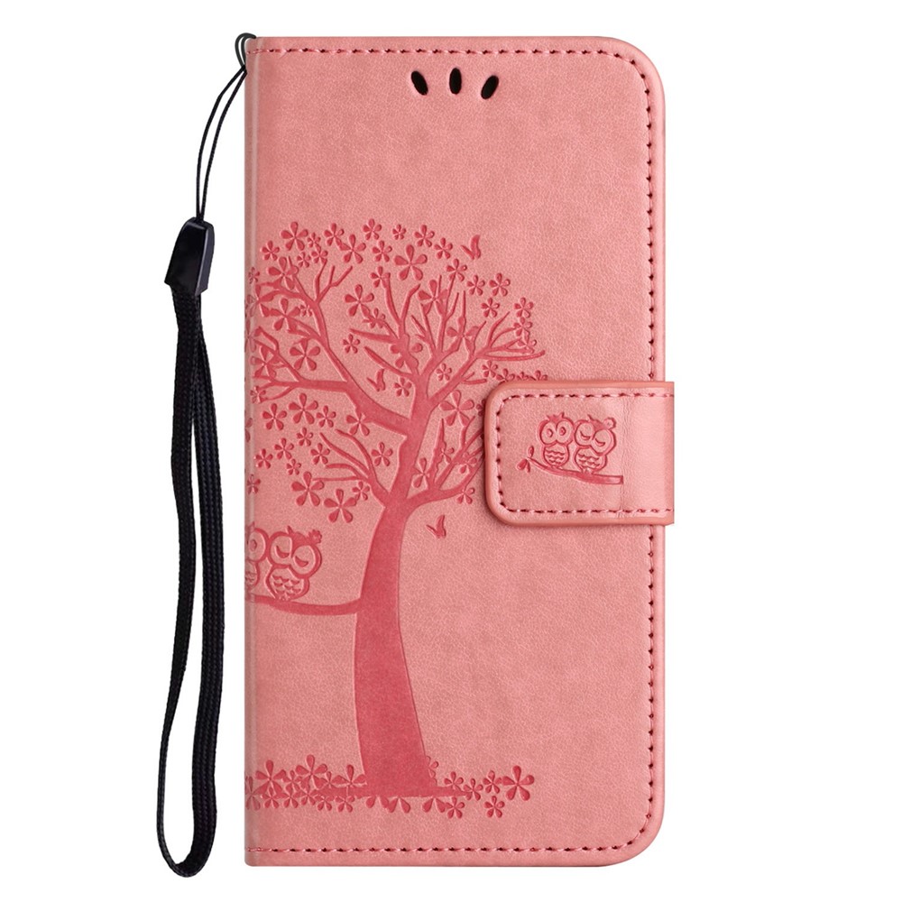  Motorola Moto G86 Power/G86 5G Fodral Träd Tryck Rosa
