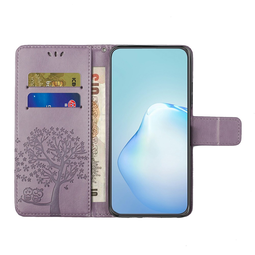  Motorola Moto G86 Power/G86 5G Fodral Träd Tryck Lila