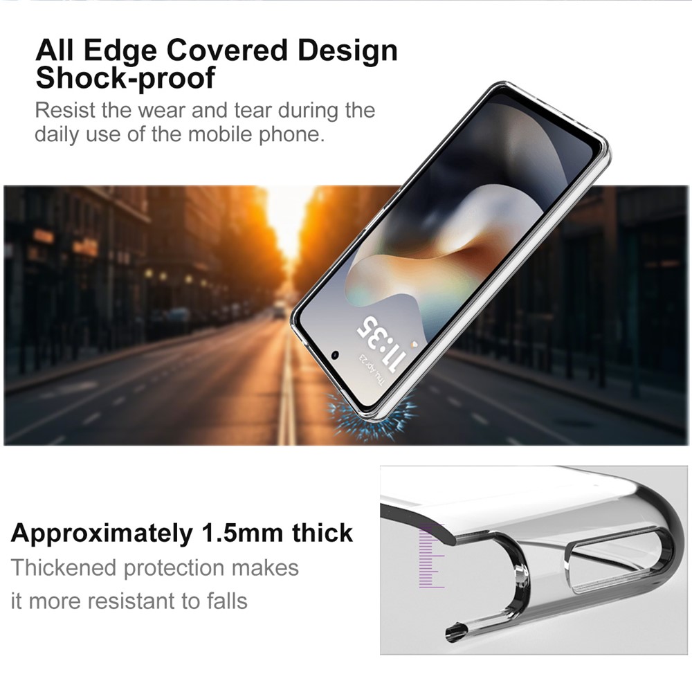 IMAK IMAK Motorola Moto G56 5G Skal Soft TPU Transparent