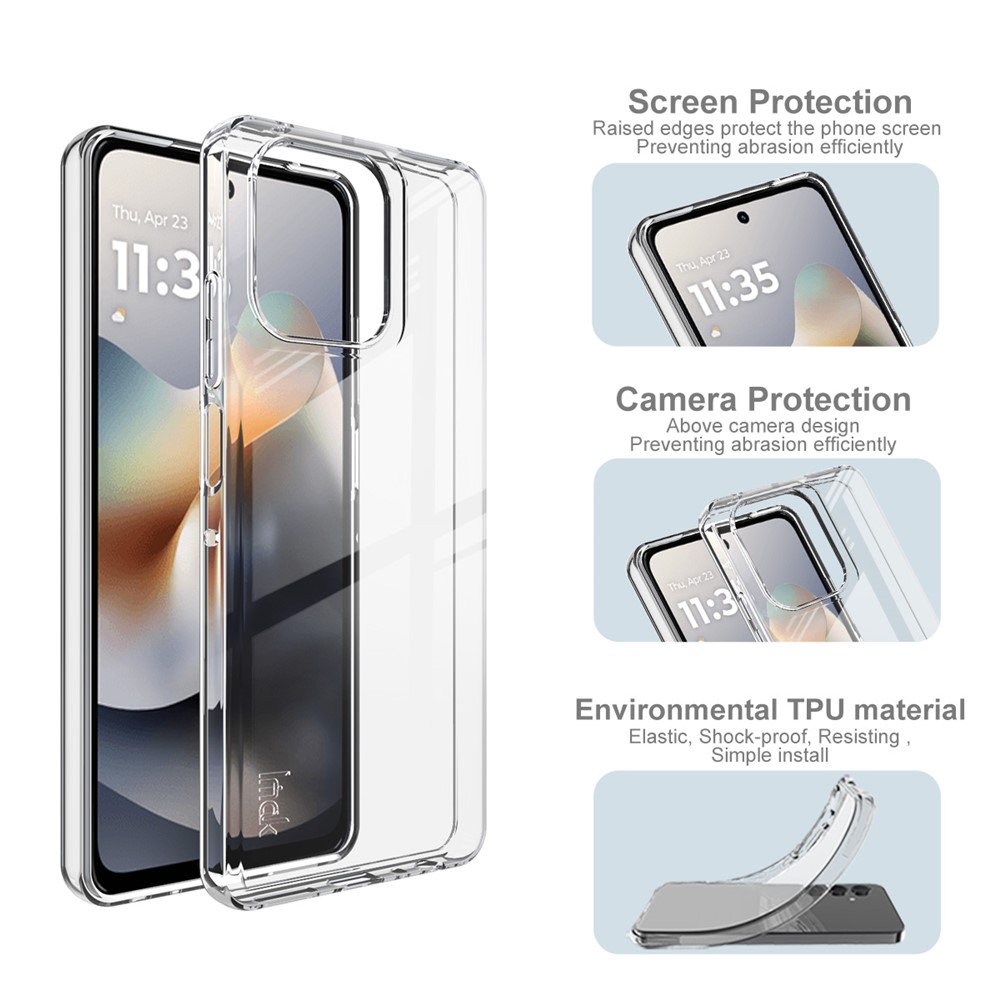 IMAK IMAK Motorola Moto G56 5G Skal Soft TPU Transparent