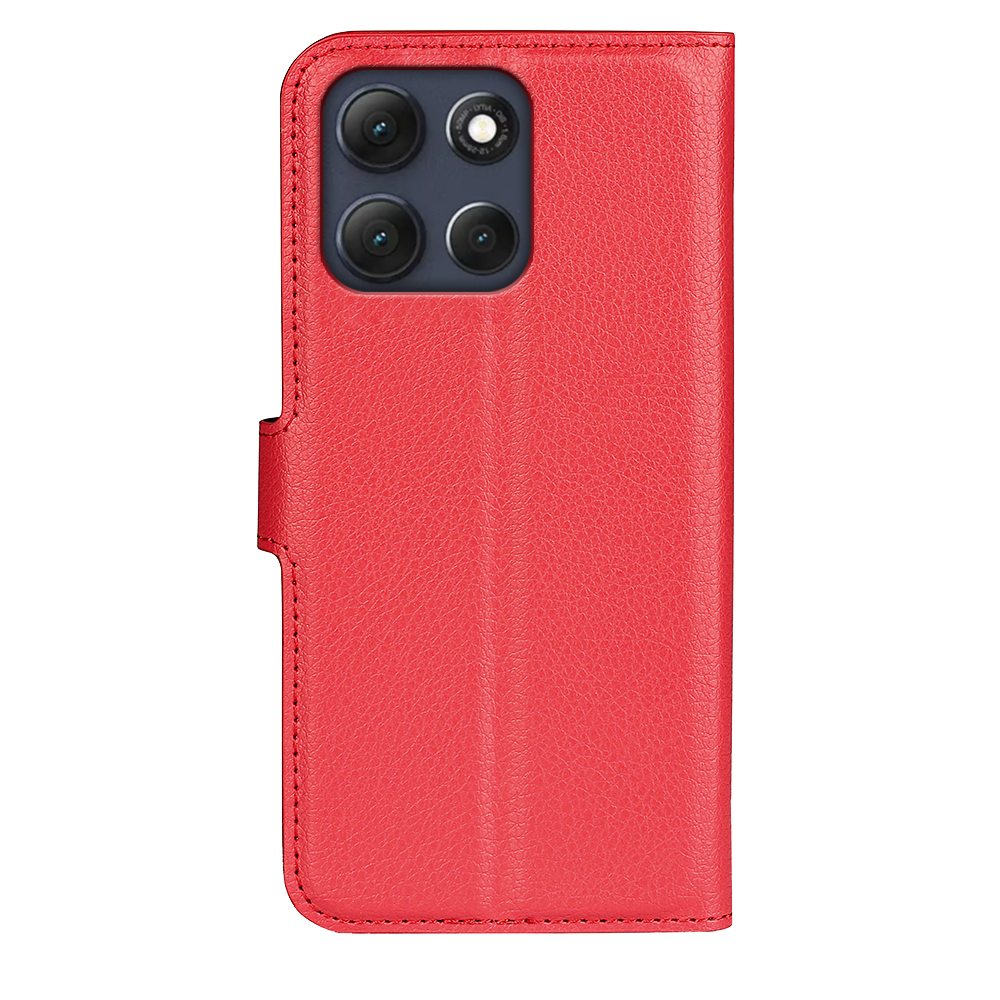  Motorola Moto G86 5G Fodral Litchi Läder Röd