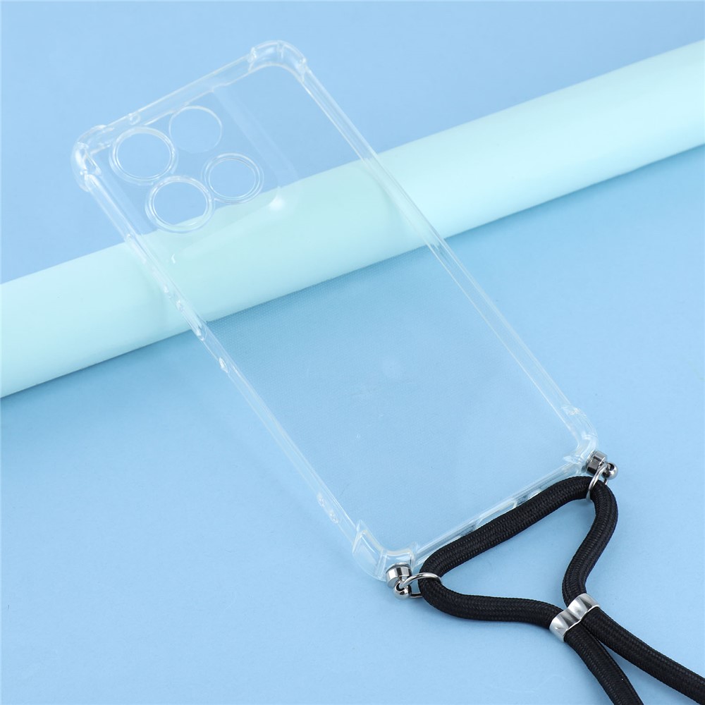  Motorola Moto G86 5G Skal Med Mobilsnöre Transparent