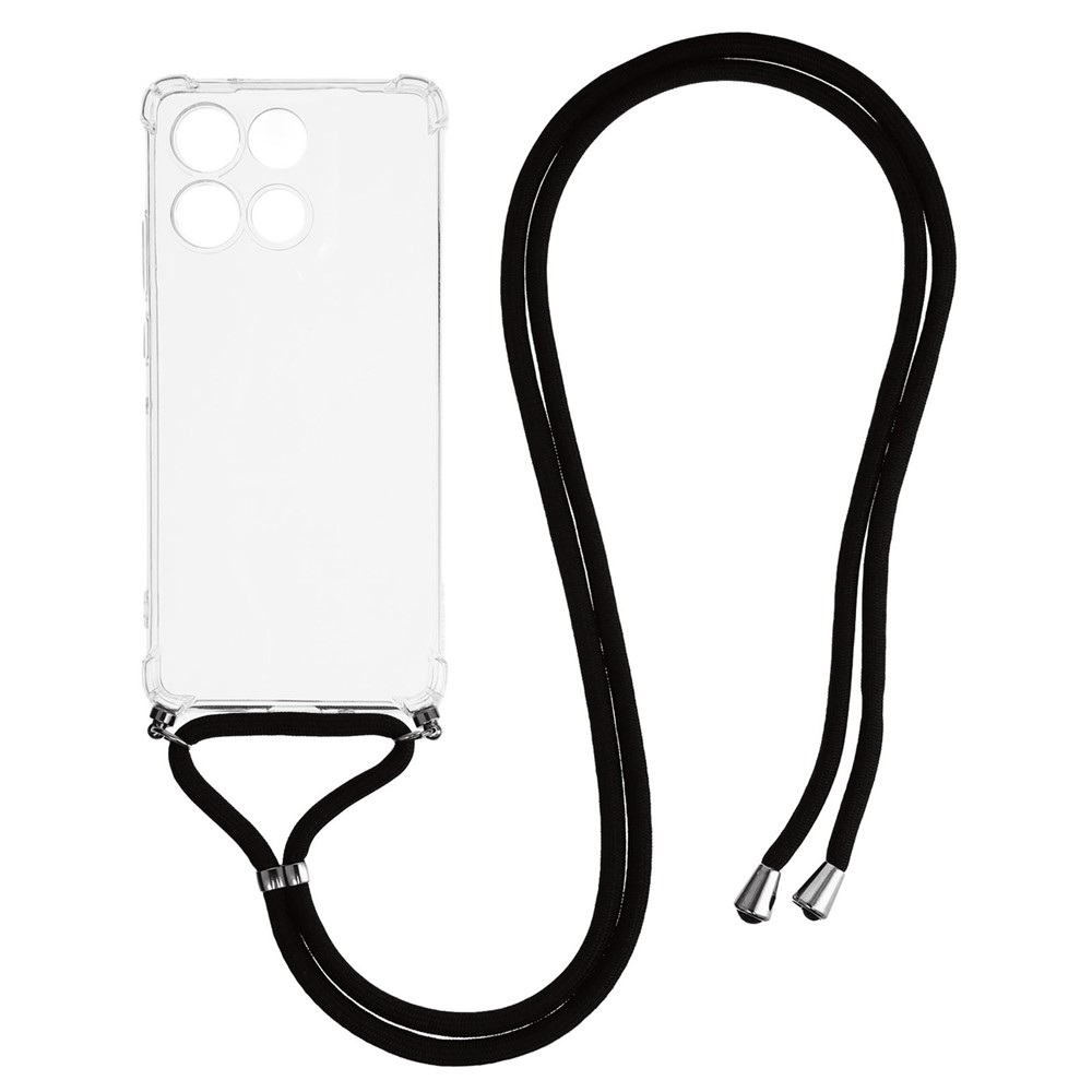  Motorola Moto G56 5G Skal Med Mobilsnöre Transparent