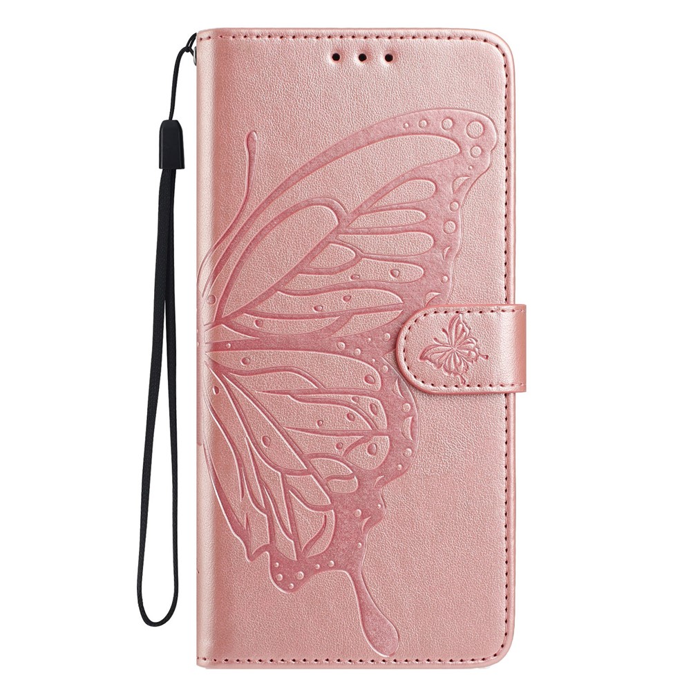  Motorola Moto G56 5G Fodral Fjäril Tryck Roséguld