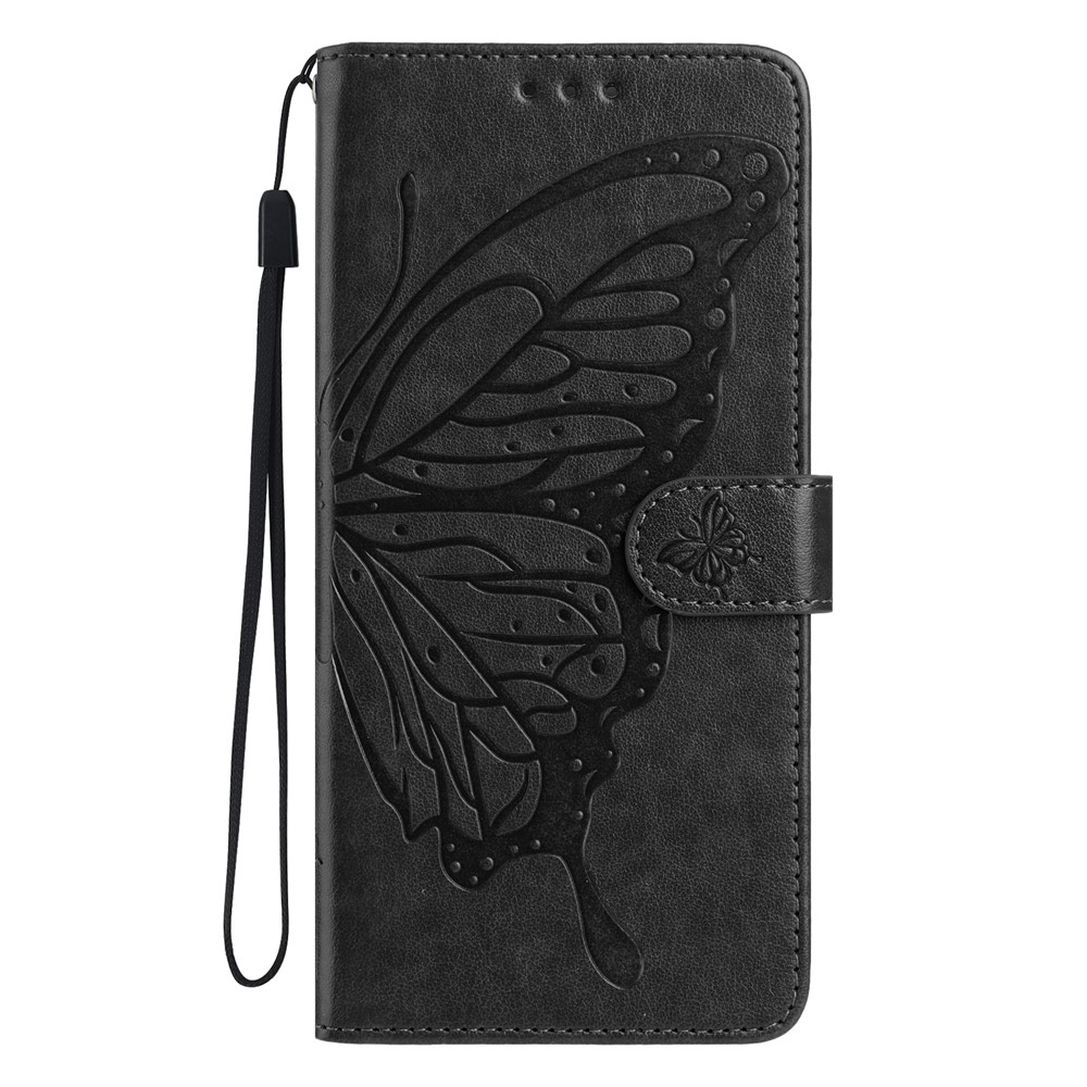  Motorola Moto G56 5G Fodral Fjäril Tryck Svart
