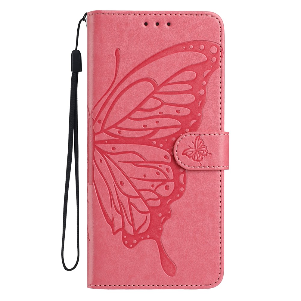  Motorola Moto G56 5G Fodral Fjäril Tryck Rosa