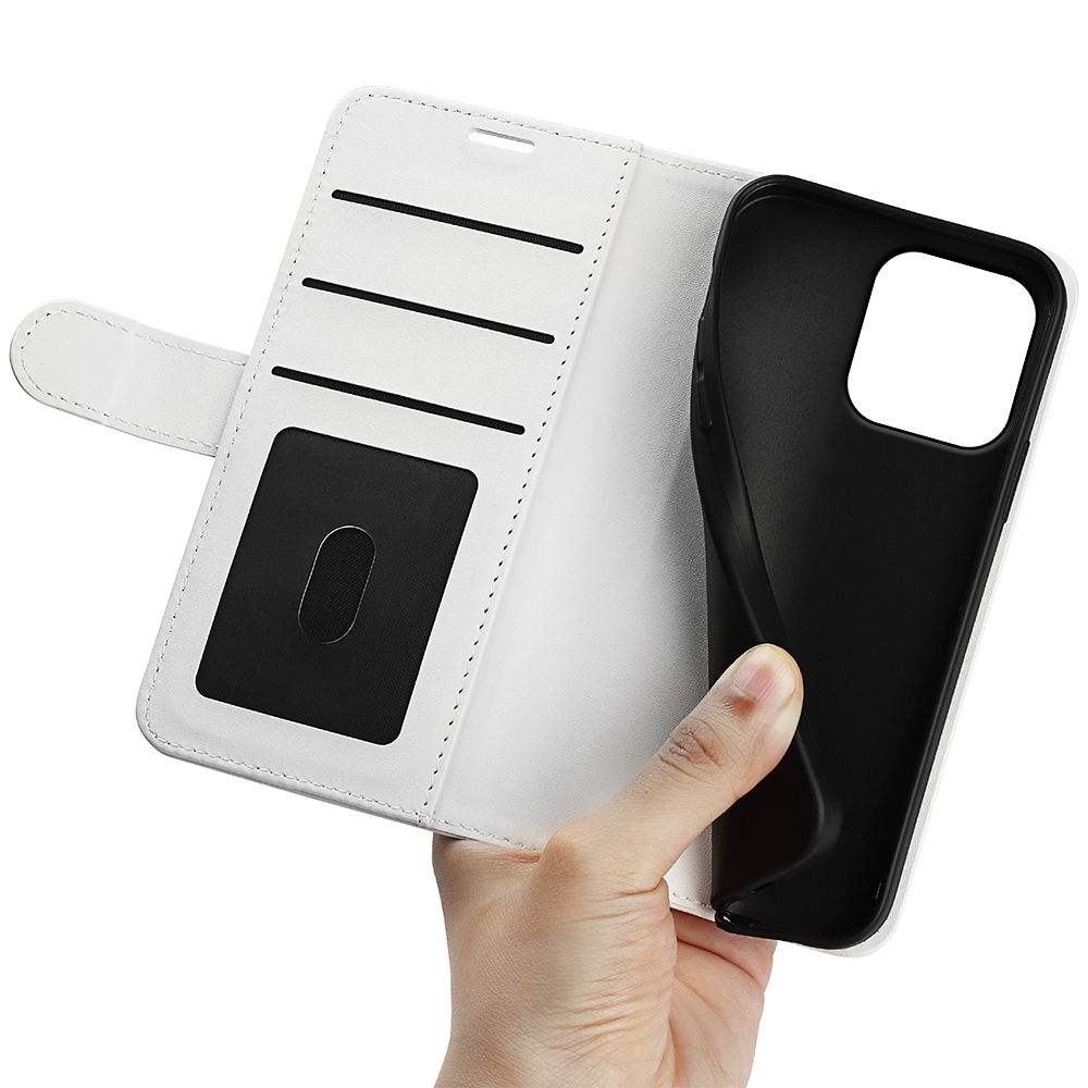  Motorola Moto G56 5G Fodral Crazy Horse Läder Vit