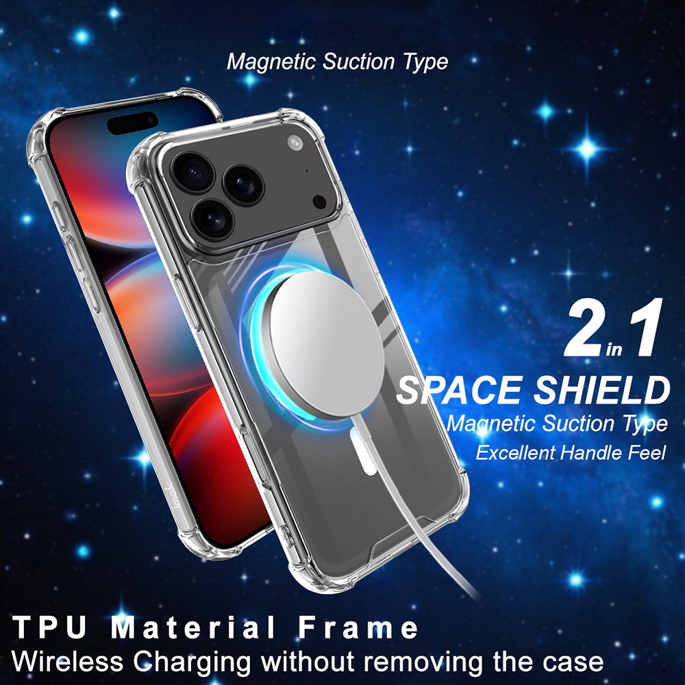 IMAK IMAK iPhone 17 Pro Skal MagSafe Shockproof Transparent