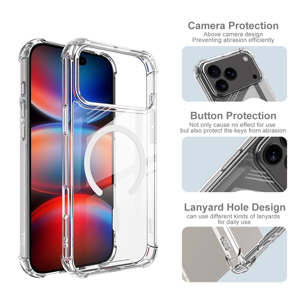 IMAK IMAK iPhone 17 Pro Skal MagSafe Shockproof Transparent