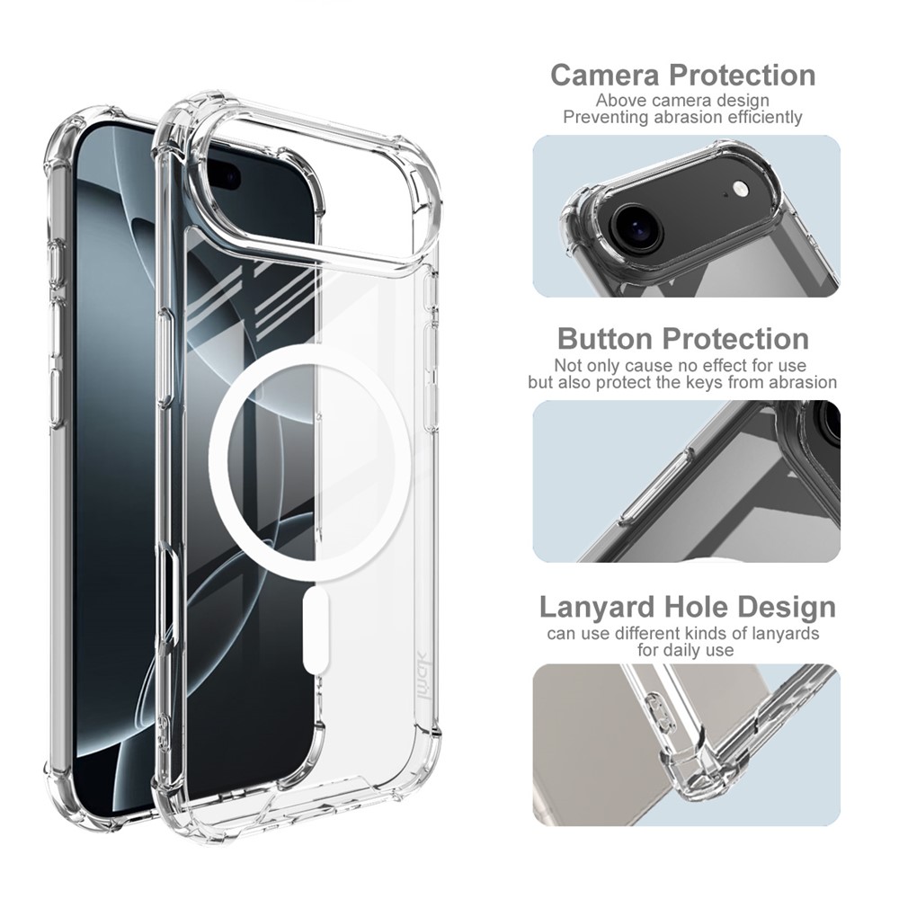IMAK IMAK iPhone Air Skal MagSafe Shockproof Transparent