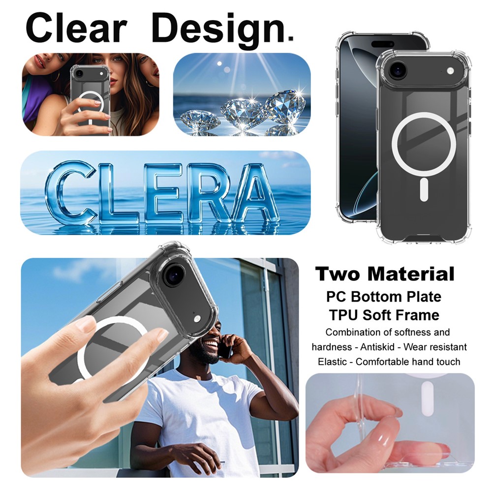 IMAK IMAK iPhone Air Skal MagSafe Shockproof Transparent