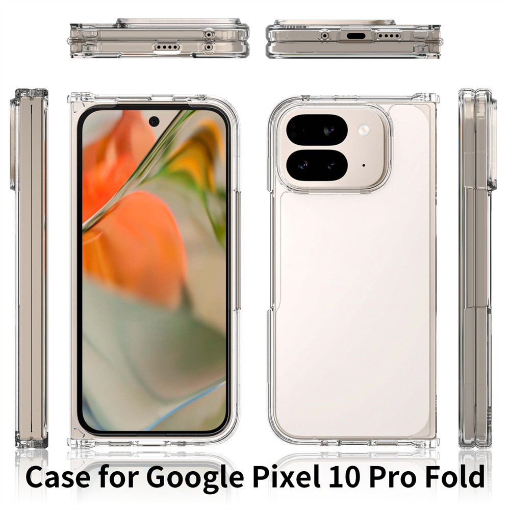  Google Pixel 10 Pro Fold Skal Hybrid Transparent