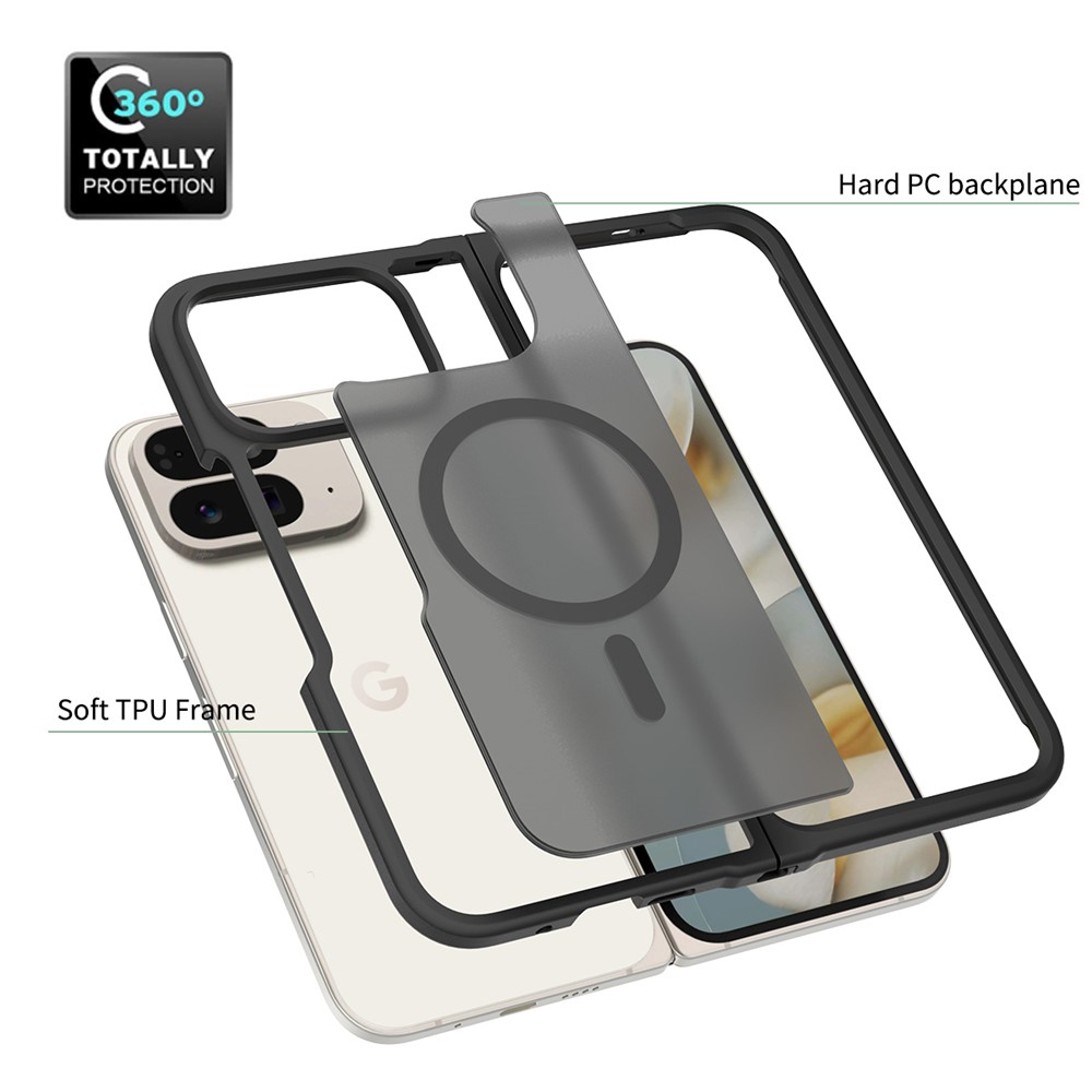  Google Pixel 10 Pro Fold Skal MagSafe Hybrid Skin Touch Svart