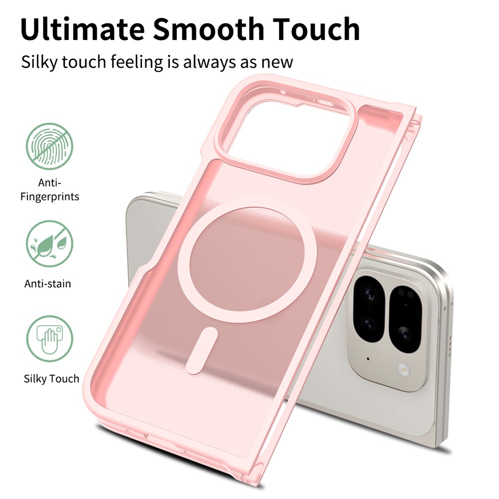  Google Pixel 10 Pro Fold Skal MagSafe Hybrid Skin Touch Rosa