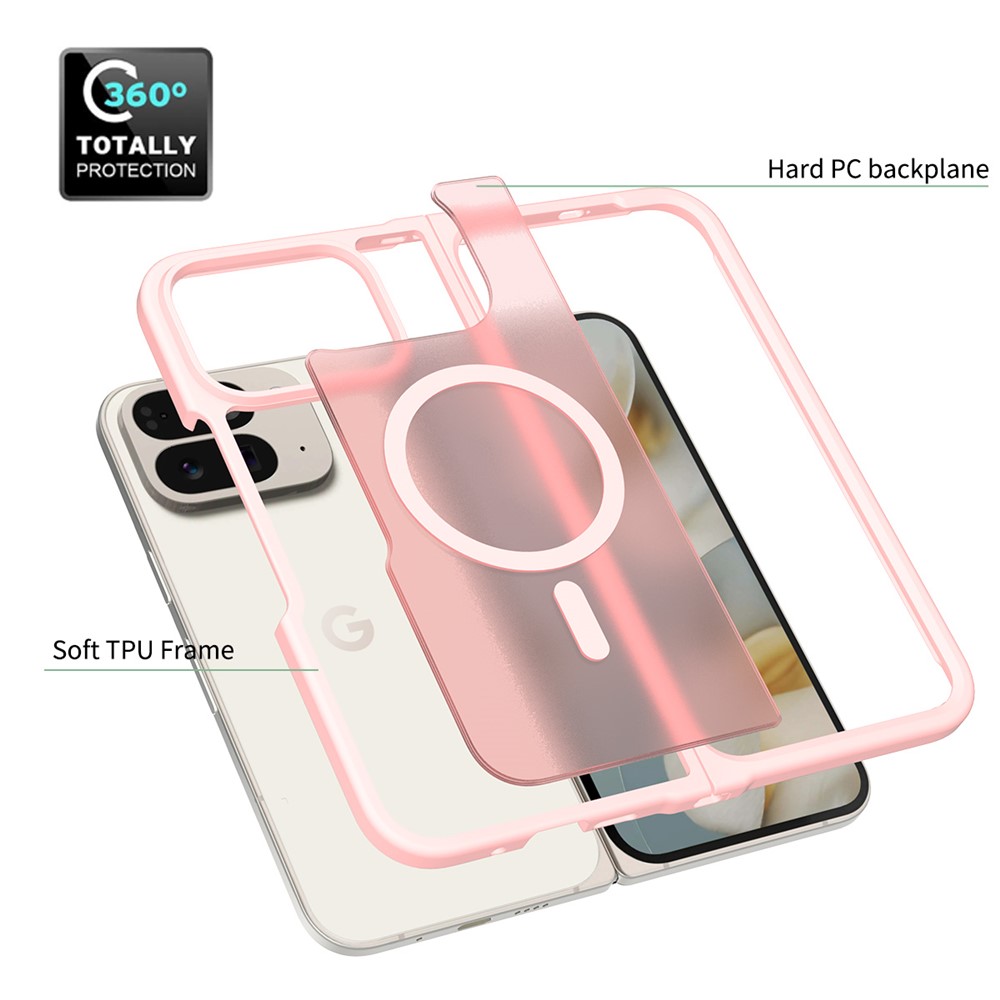  Google Pixel 10 Pro Fold Skal MagSafe Hybrid Skin Touch Rosa