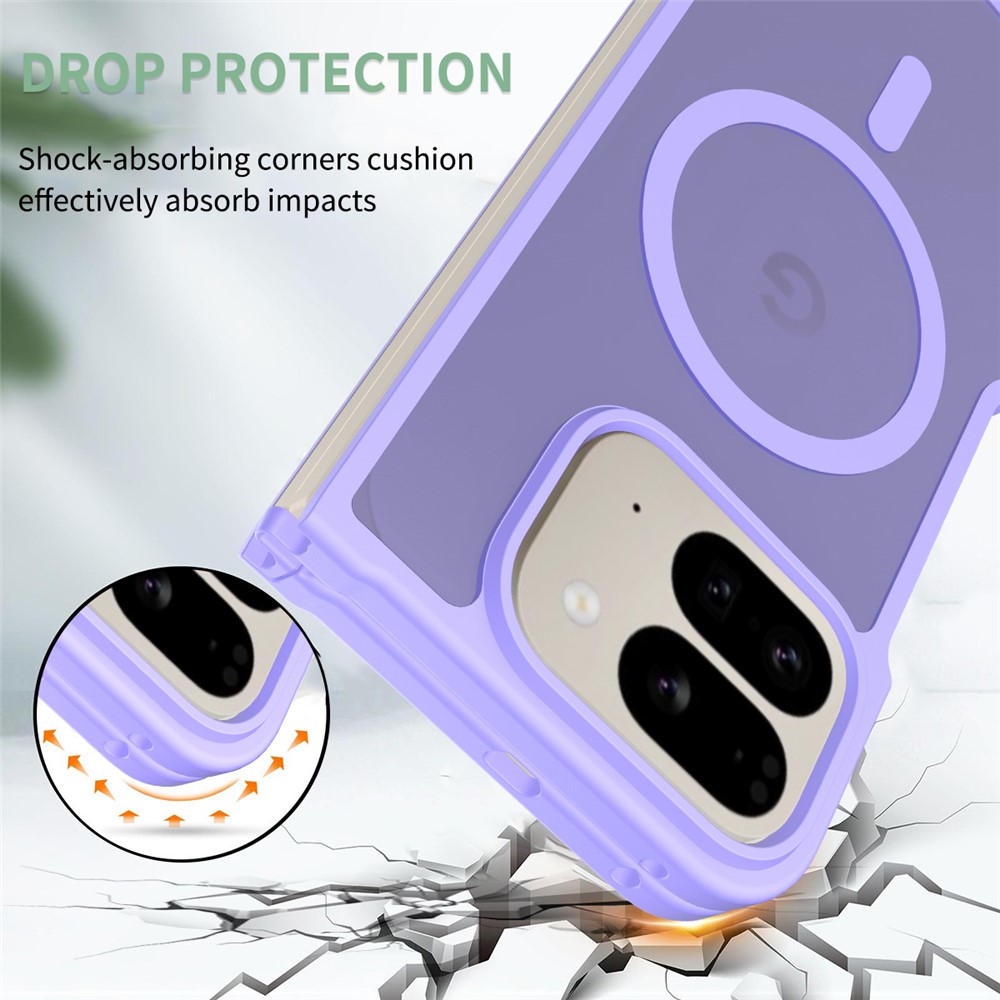  Google Pixel 10 Pro Fold Skal MagSafe Hybrid Skin Touch Lila