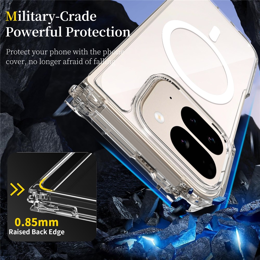  Google Pixel 10 Pro Fold Skal Magsafe Hybrid Transparent