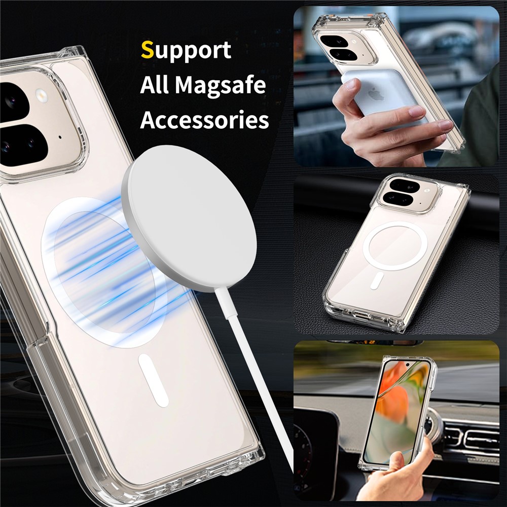  Google Pixel 10 Pro Fold Skal Magsafe Hybrid Transparent