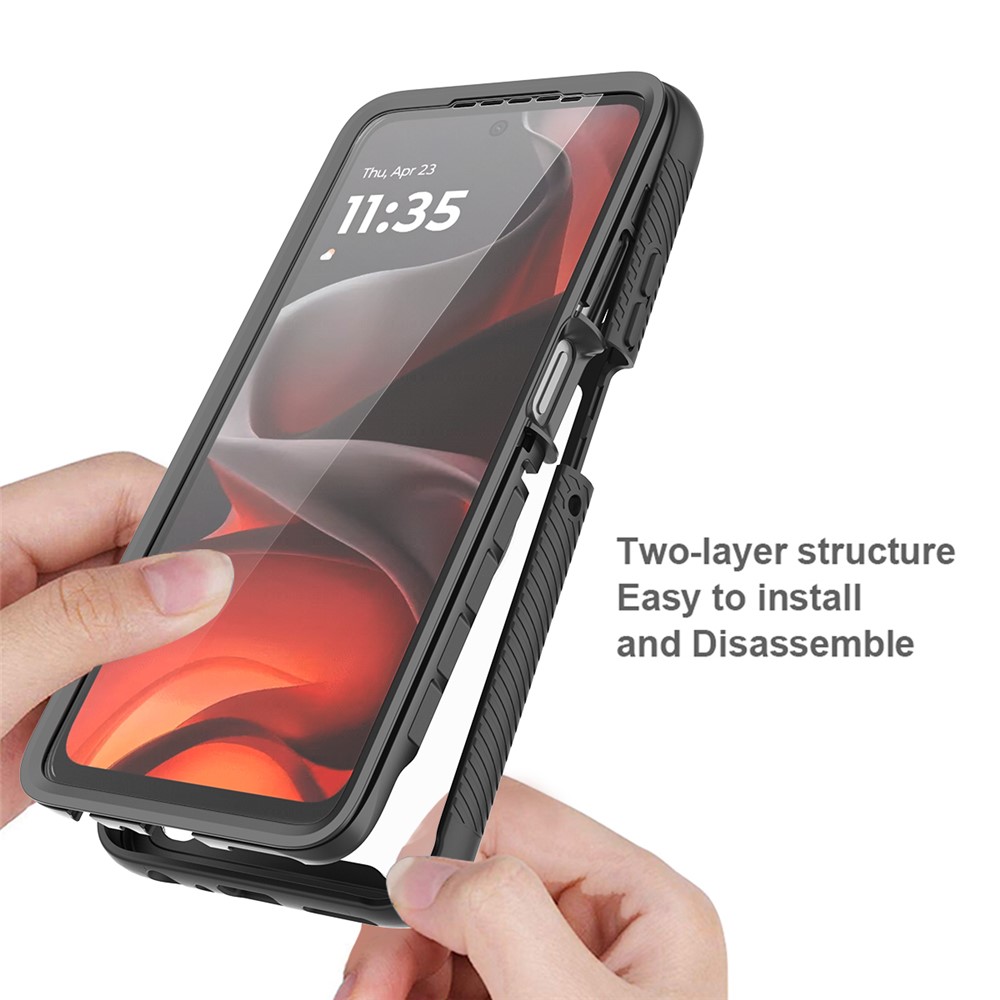  Motorola Moto G86 5G Skal 360 Hybrid Svart