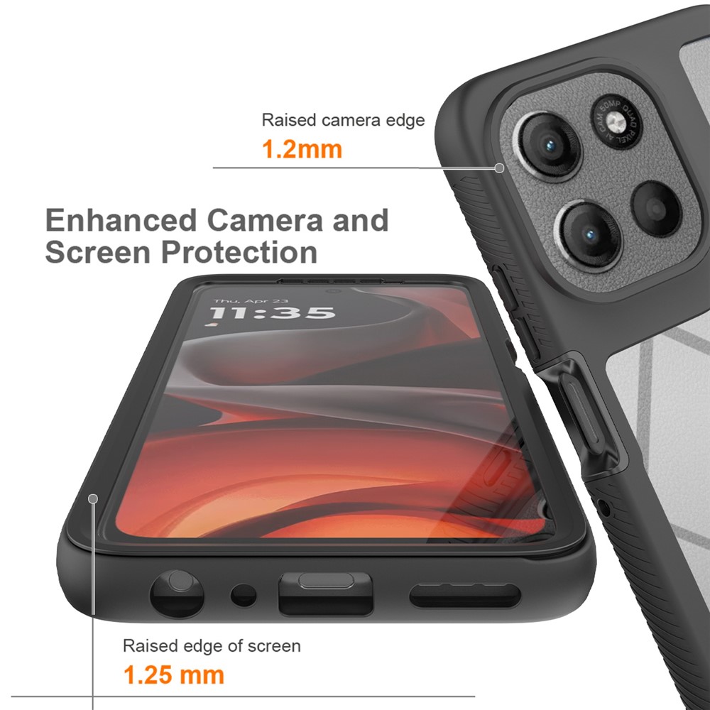  Motorola Moto G86 5G Skal 360 Hybrid Svart