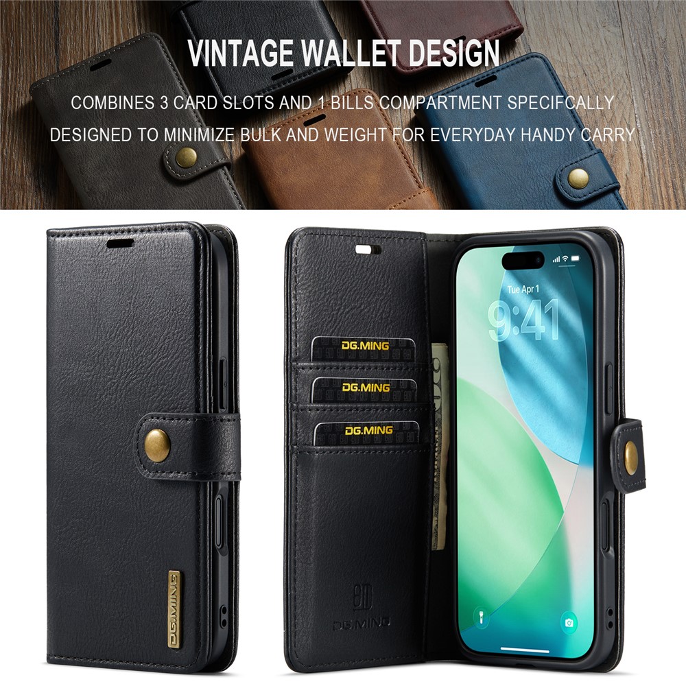 DG.MING DG.MING iPhone Air 2in1 Magnet Fodral / Skal Svart