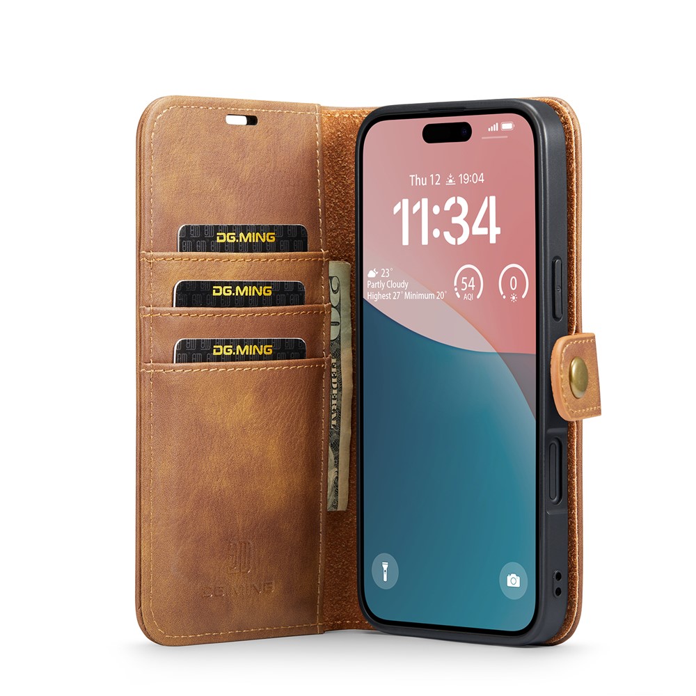 DG.MING DG.MING iPhone 17 2in1 Magnet Fodral / Skal Brun