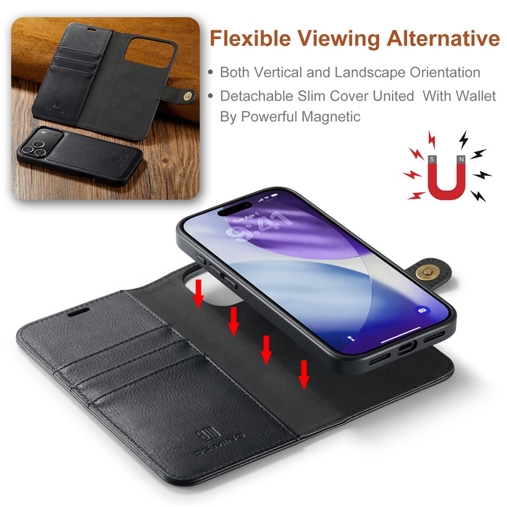DG.MING DG.MING iPhone 17 Pro 2in1 Magnet Fodral / Skal Svart