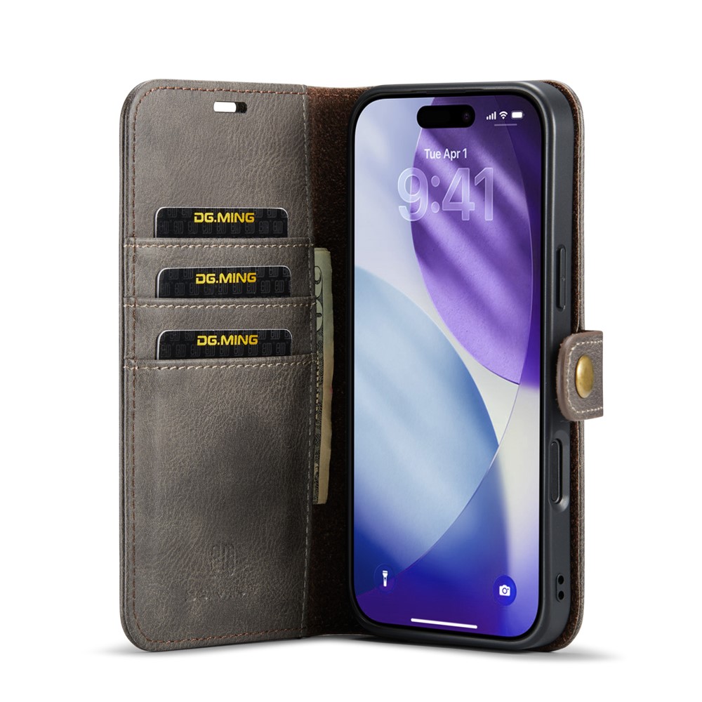 DG.MING DG.MING iPhone 17 Pro 2in1 Magnet Fodral / Skal Grå