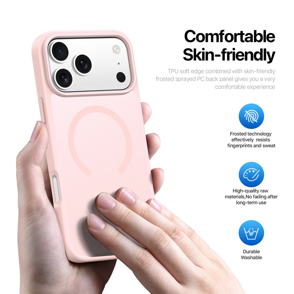 DUX DUCIS DUX DUCIS iPhone 17 Pro Skal MagSafe Yind Series Rosa