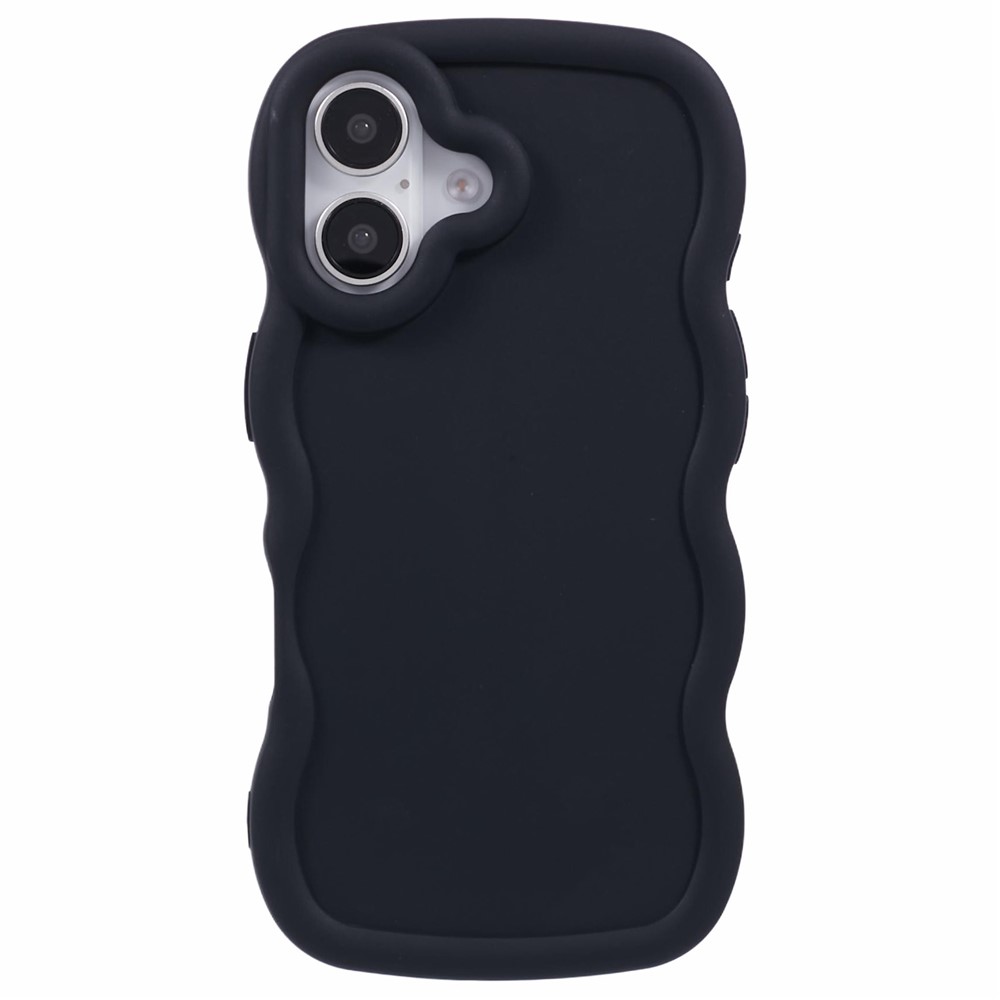  iPhone 17 Mobilskal Wavy Svart