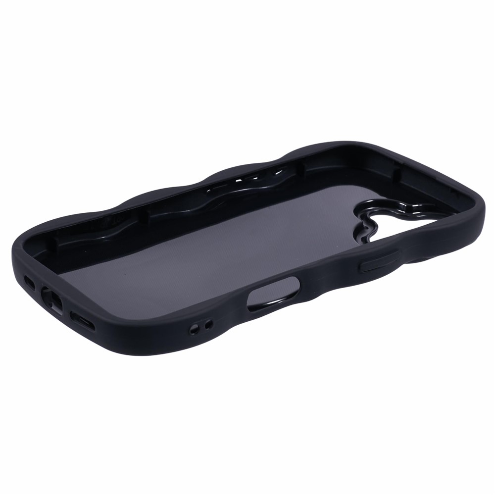  iPhone 17 Mobilskal Wavy Svart
