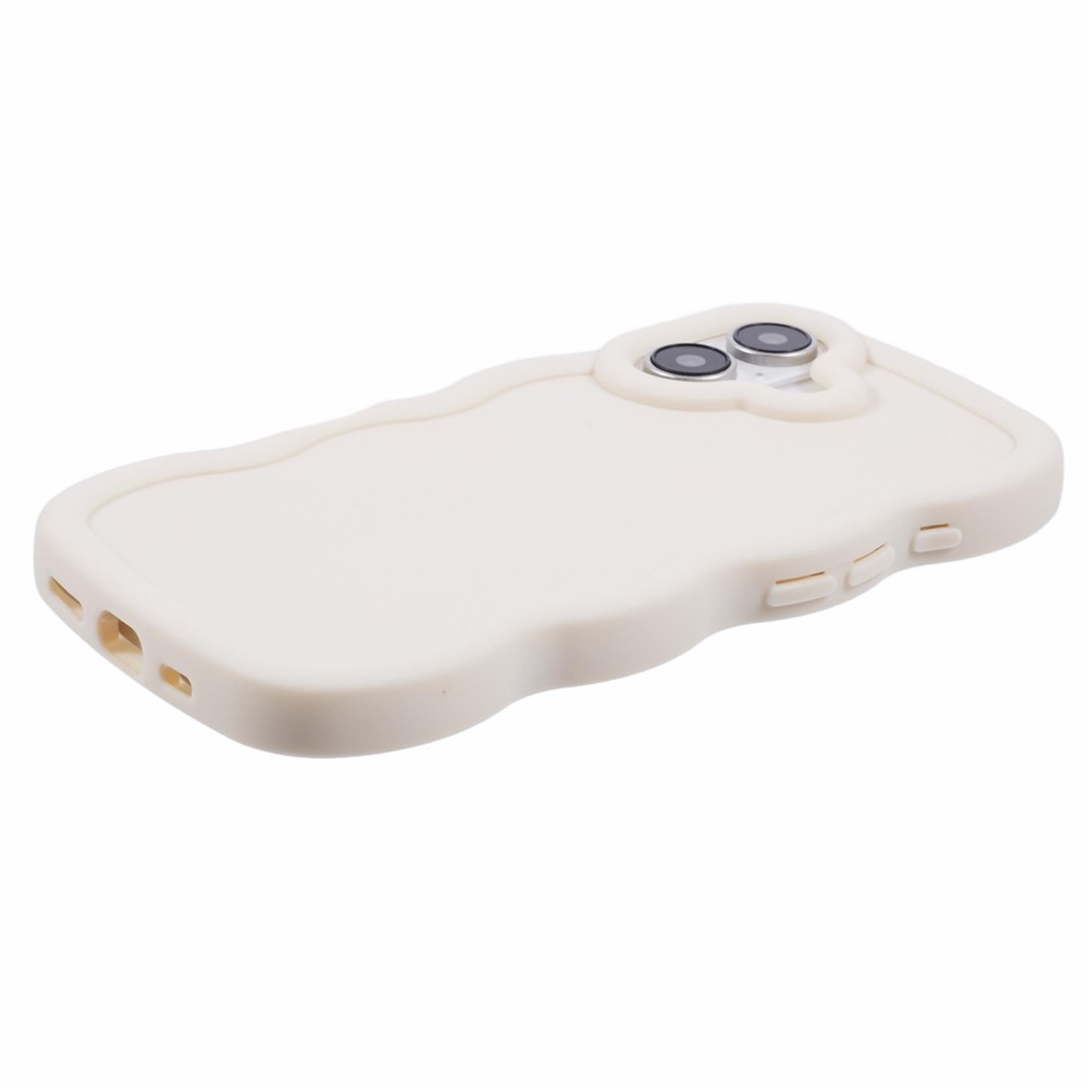  iPhone 17 Mobilskal Wavy Off White