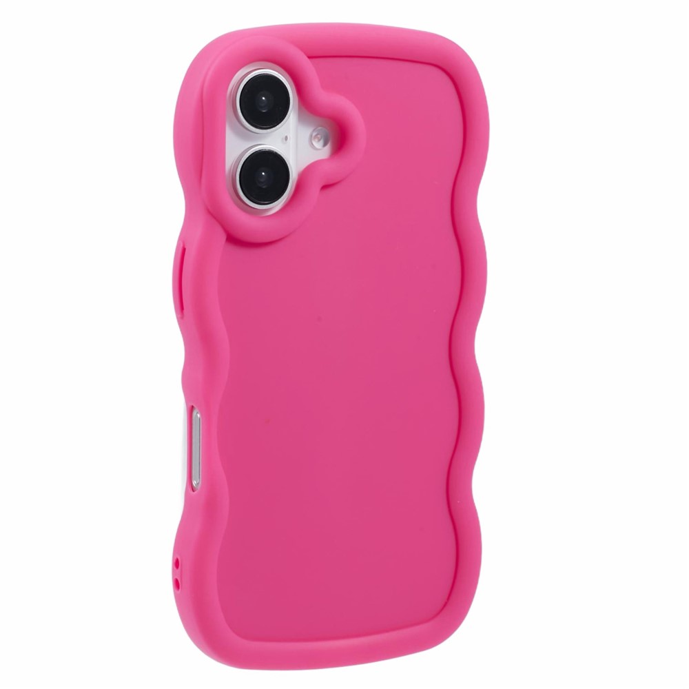  iPhone 17 Mobilskal Wavy Rosa