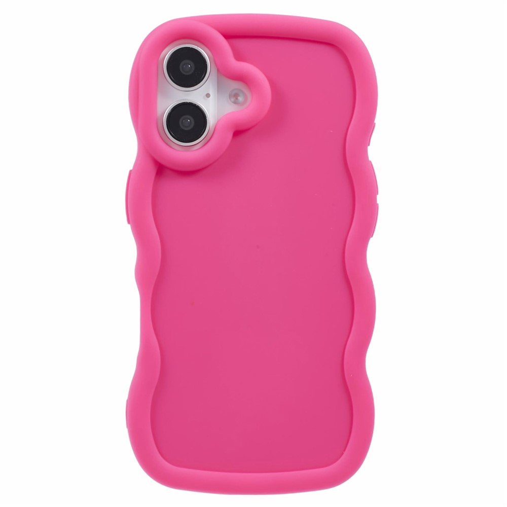  iPhone 17 Mobilskal Wavy Rosa